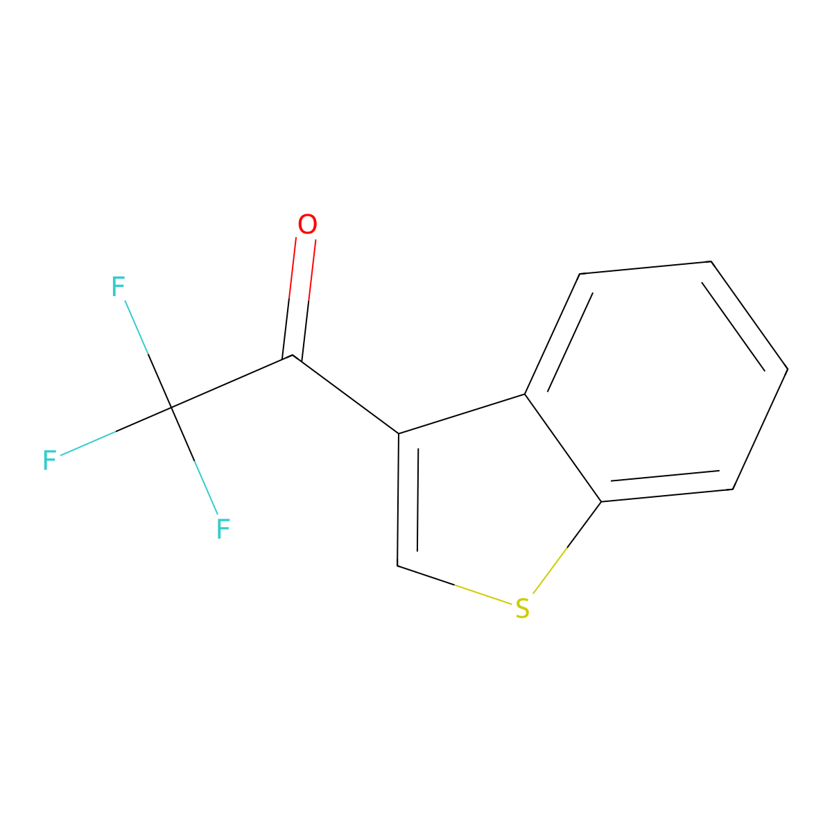 1-(1-Benzothiophen-3-yl)-2,2,2-trifluoroethan-1-one molecular structure, CAS 35472-34-5