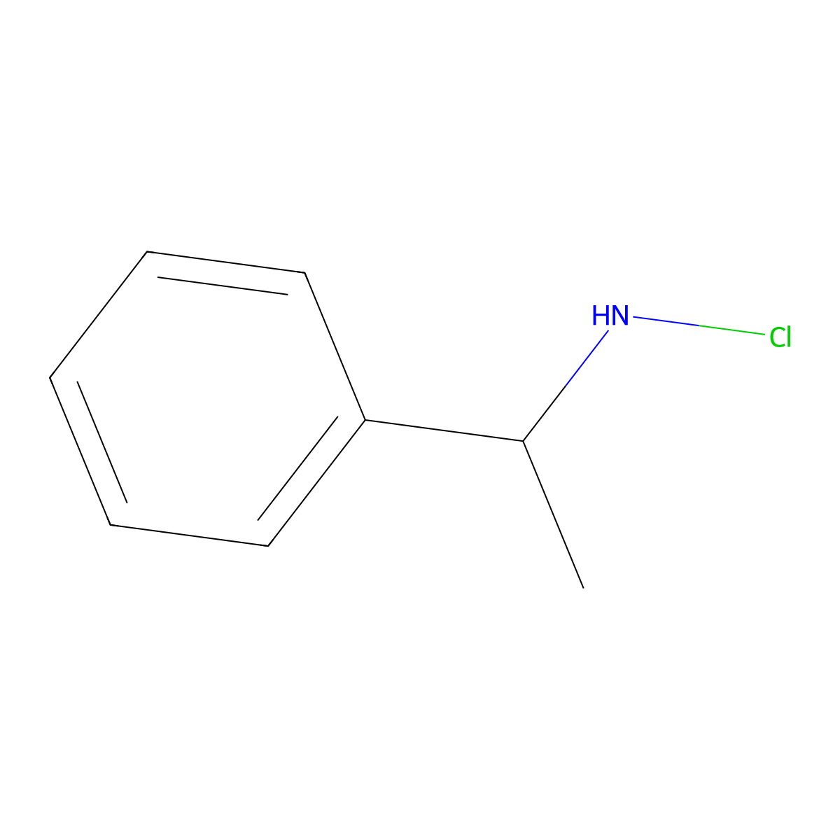 N-(1-Phenylethyl)hypochlorous amide molecular structure, CAS 35474-20-5