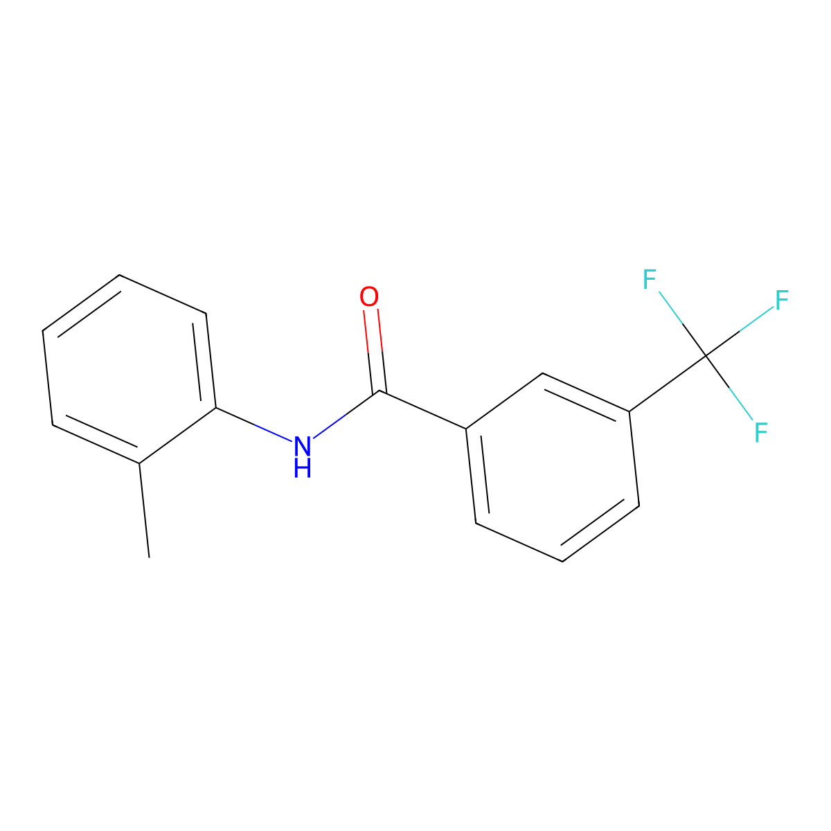 N-(2-methylphenyl)-3-(trifluoromethyl)benzamide molecular structure, CAS 354770-18-6
