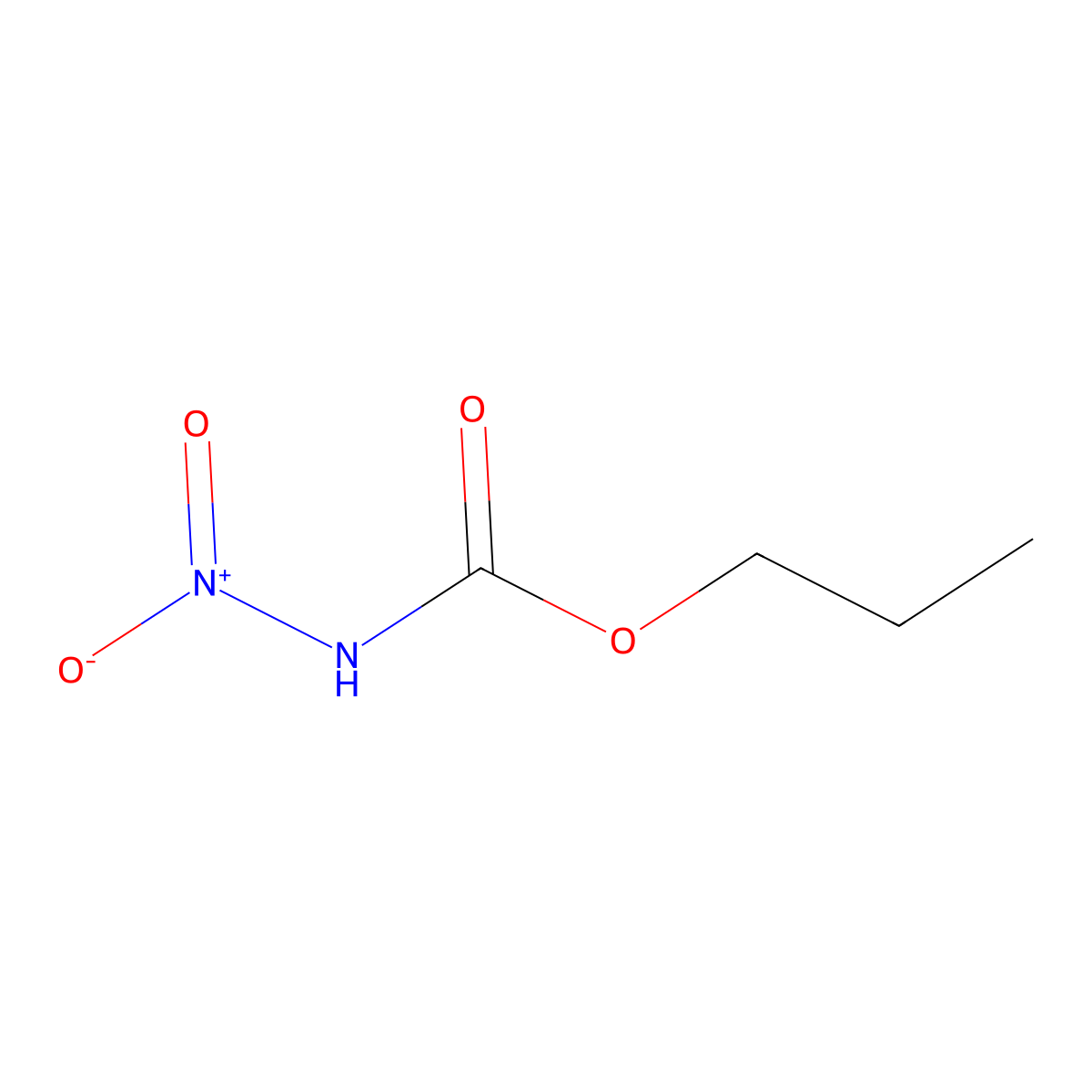 Propyl nitrocarbamate molecular structure, CAS 354772-95-5