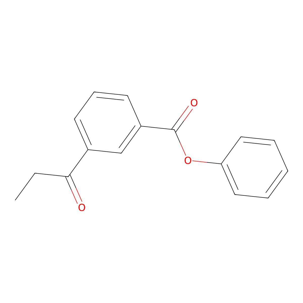 Phenyl 3-propanoylbenzoate molecular structure, CAS 354785-99-2
