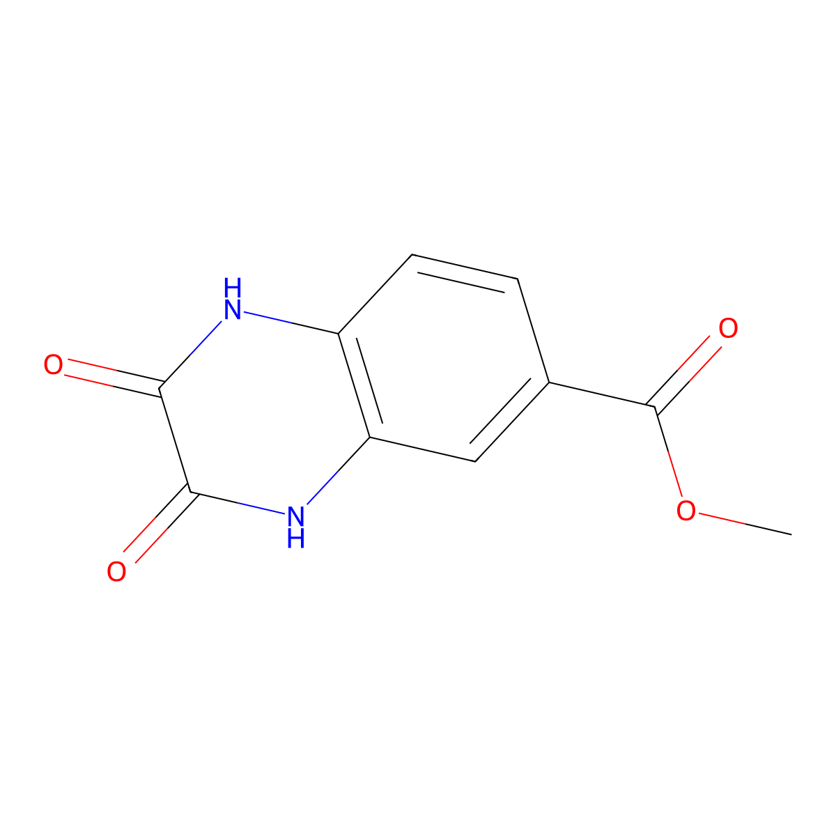 Methyl 2,3-dioxo-1,2,3,4-tetrahydroquinoxaline-6-carboxylate molecular structure, CAS 354793-04-7