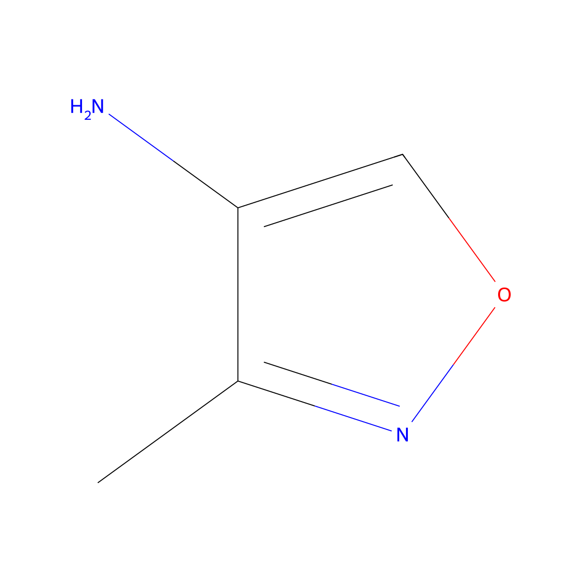 3-Methyl-1,2-oxazol-4-amine molecular structure, CAS 354795-62-3