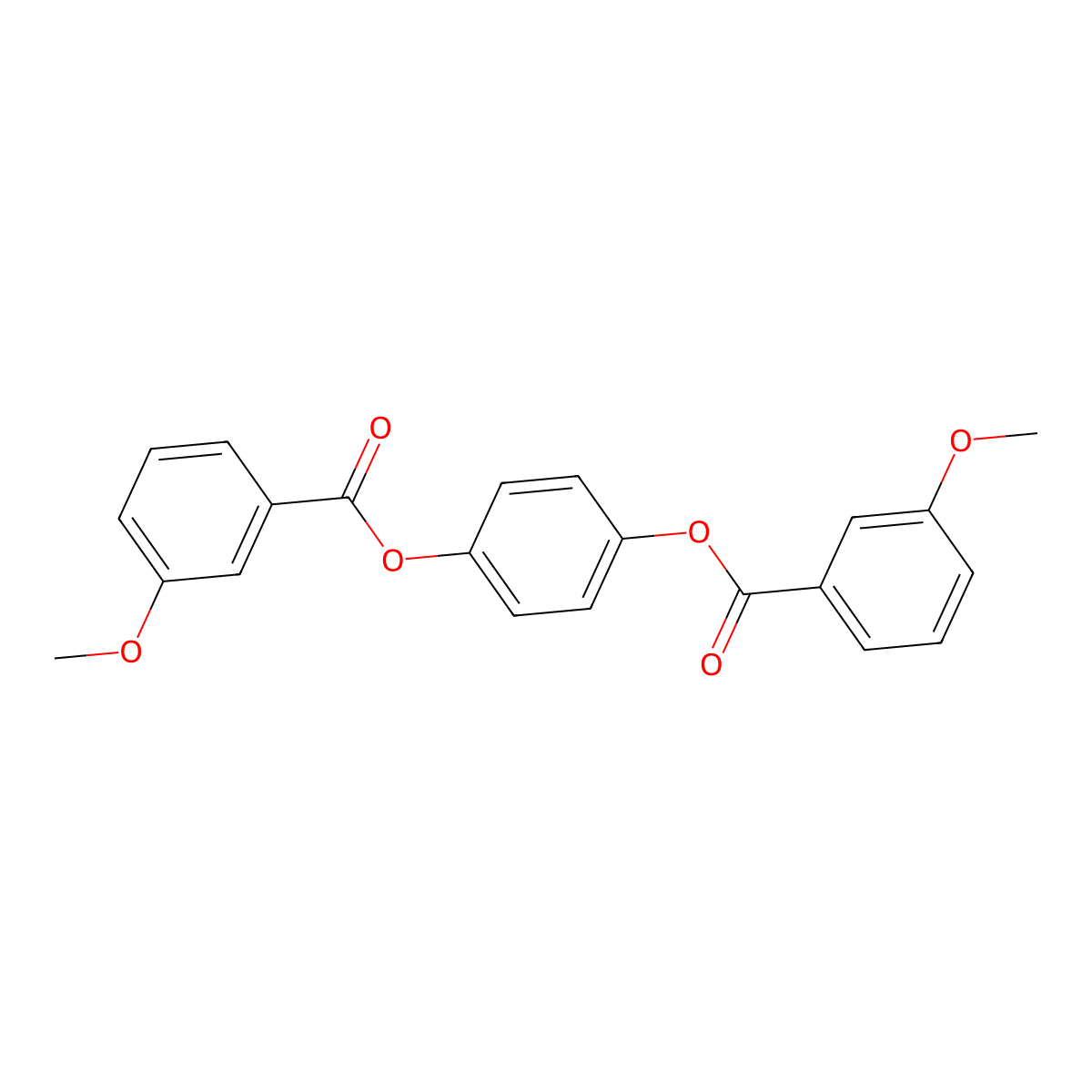 4-[(3-Methoxybenzoyl)oxy]phenyl 3-methoxybenzoate molecular structure, CAS 354796-45-5