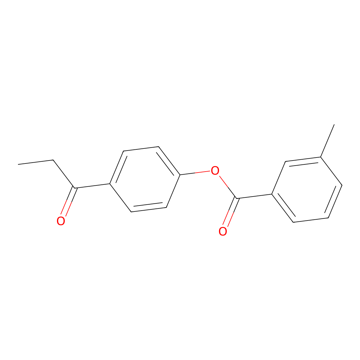 4-Propanoylphenyl 3-methylbenzoate molecular structure, CAS 354796-51-3