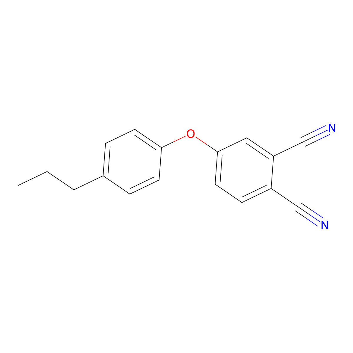 4-(4-Propylphenoxy)benzene-1,2-dicarbonitrile molecular structure, CAS 354796-69-3