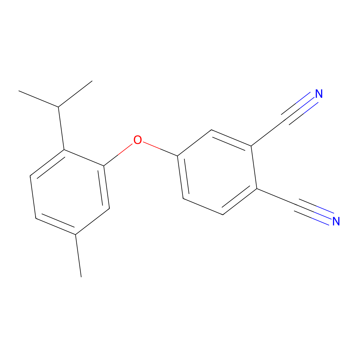 4-(2-Isopropyl-5-methylphenoxy)phthalonitrile molecular structure, CAS 354796-71-7