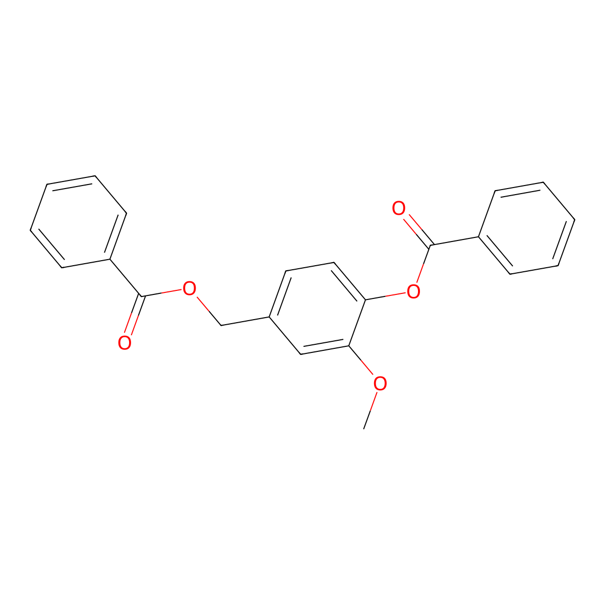 (4-Benzoyloxy-3-methoxyphenyl)methyl benzoate molecular structure, CAS 354796-99-9