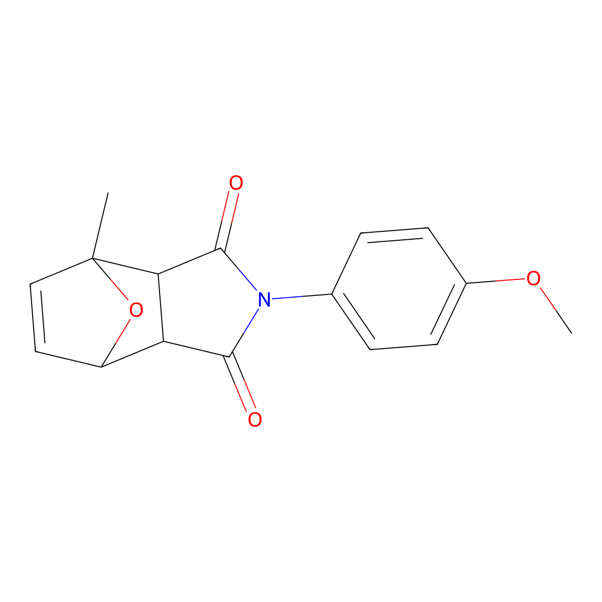 2-(4-methoxyphenyl)-4-methyl-3a,4,7,7a-tetrahydro-1H-4,7-epoxyisoindole-1,3(2H)-dione molecular structure, CAS 354808-20-1