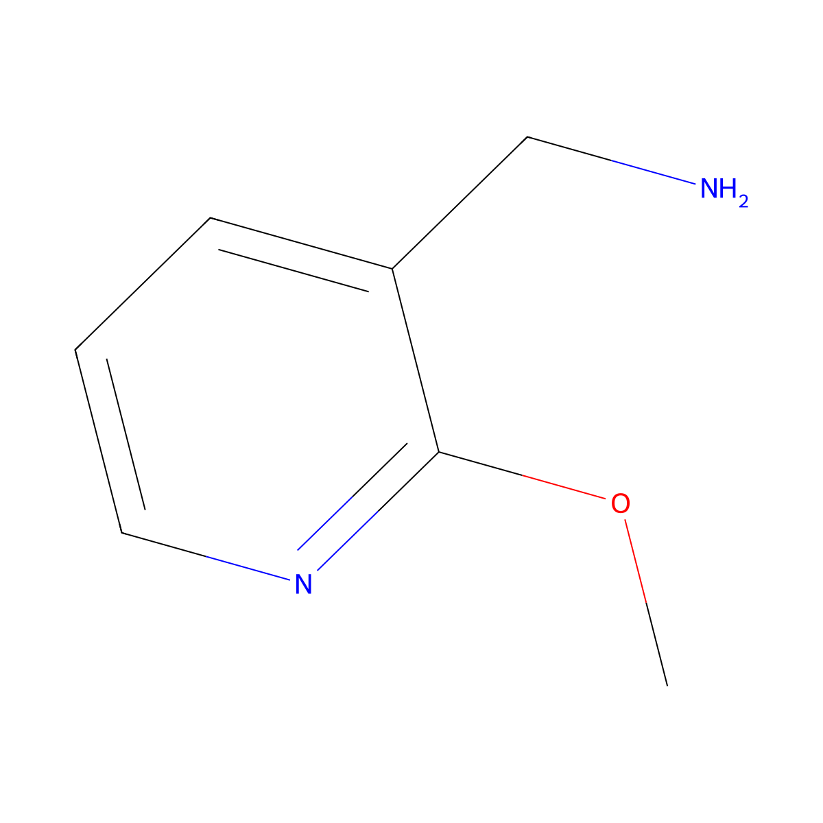 (2-Methoxypyridin-3-yl)methanamine molecular structure, CAS 354824-19-4