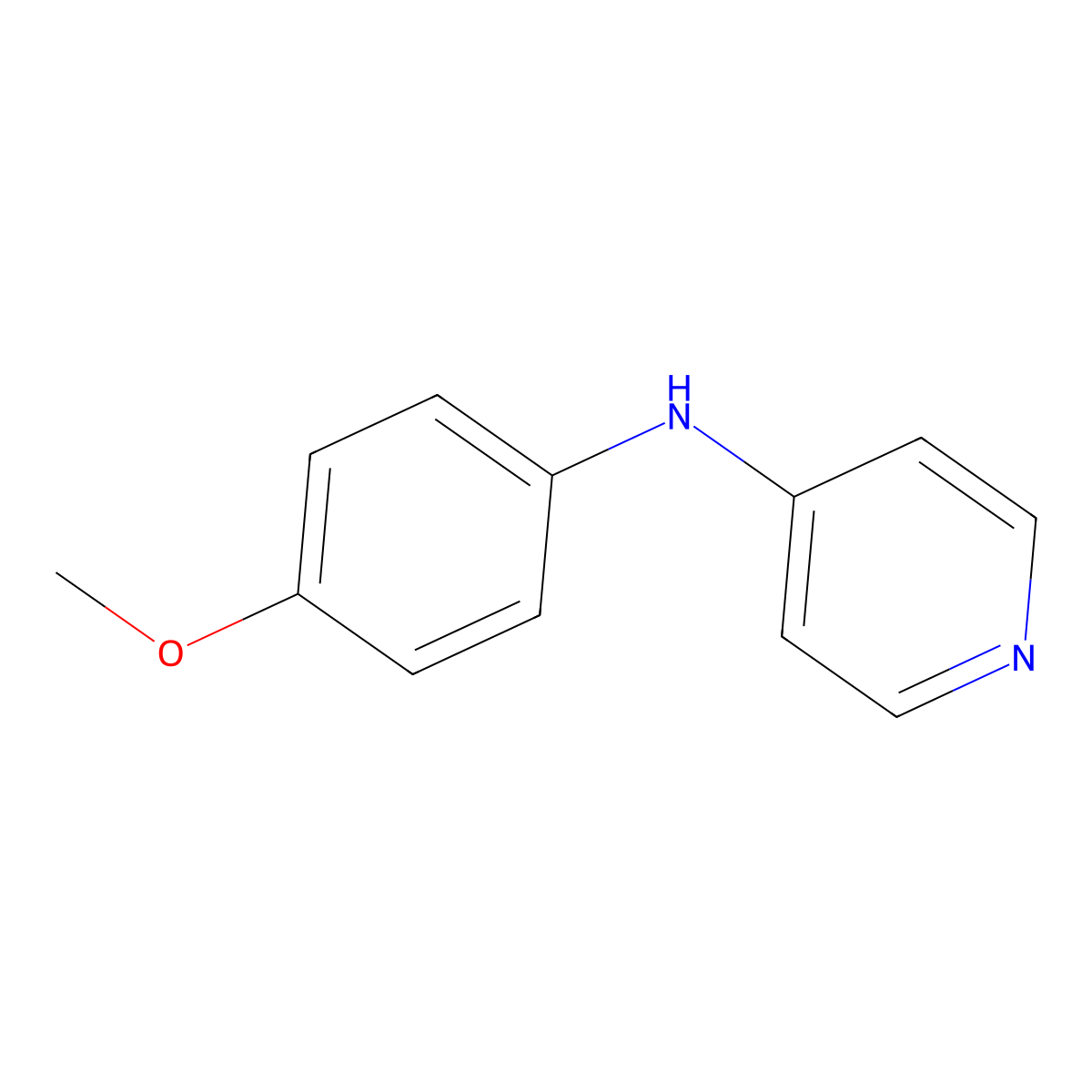 N-(4-methoxyphenyl)pyridin-4-amine molecular structure, CAS 35488-09-6