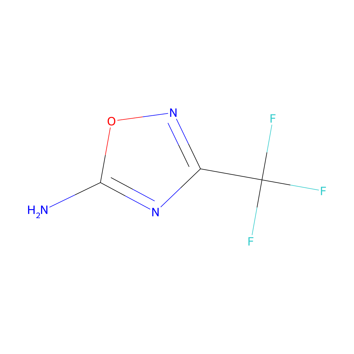 3-(Trifluoromethyl)-1,2,4-oxadiazol-5-amine molecular structure, CAS 35488-61-0