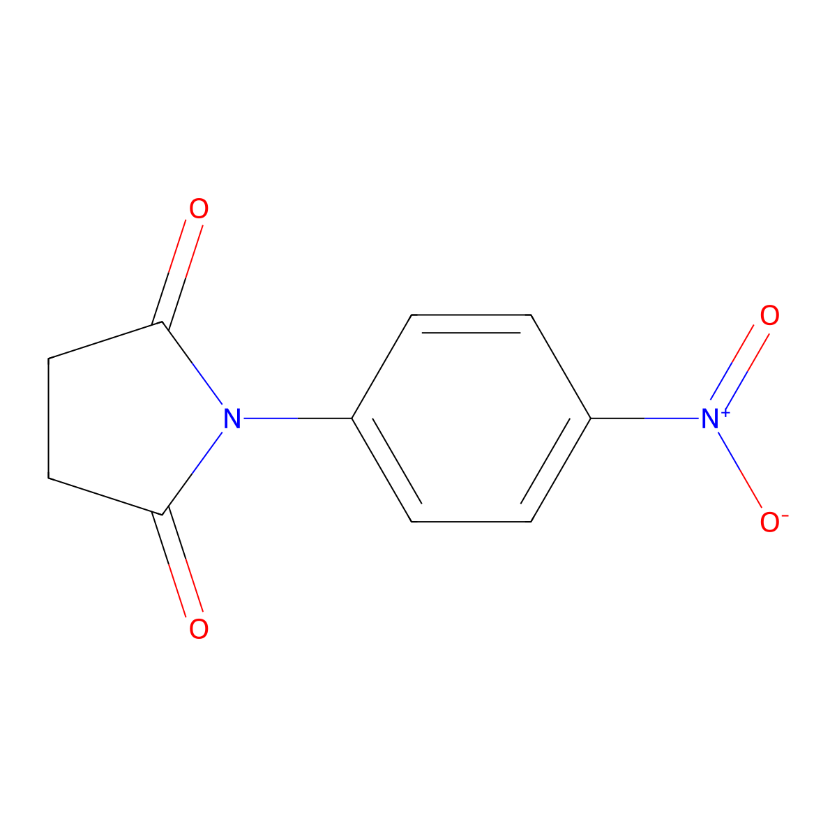 1-(4-Nitrophenyl)pyrrolidine-2,5-dione molecular structure, CAS 35488-92-7