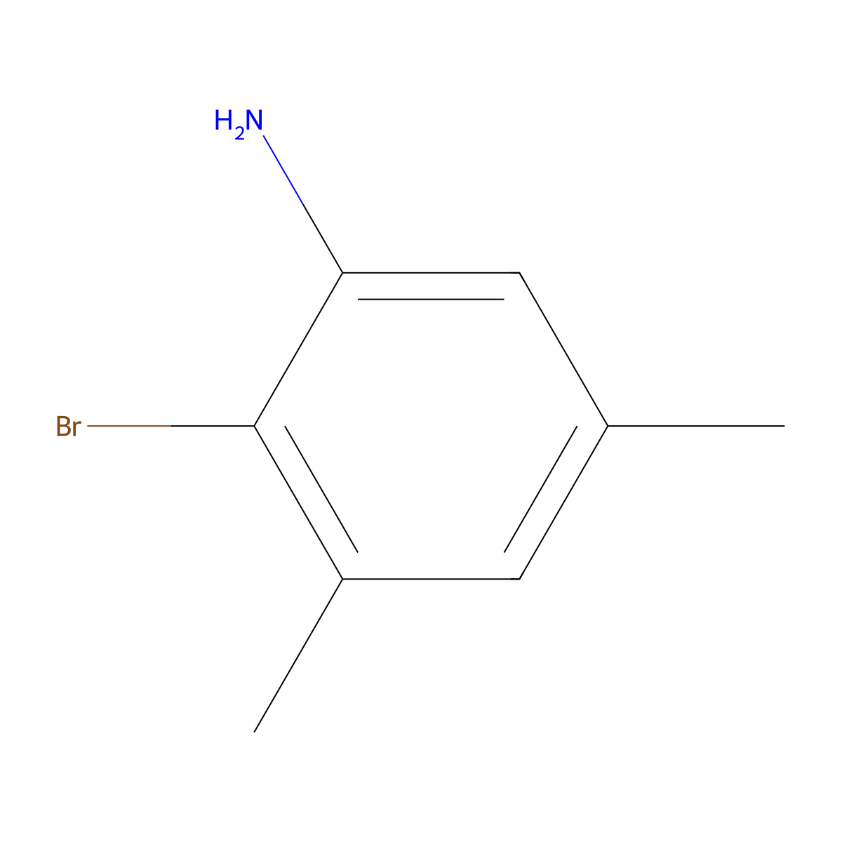 2-Bromo-3,5-dimethylaniline molecular structure, CAS 35490-76-7