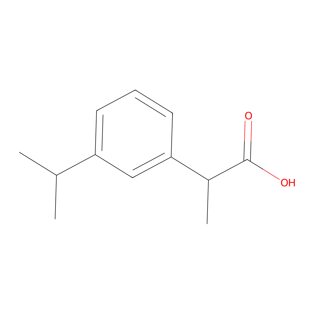 2-[3-(Propan-2-YL)phenyl]propanoic acid molecular structure, CAS 354904-17-9