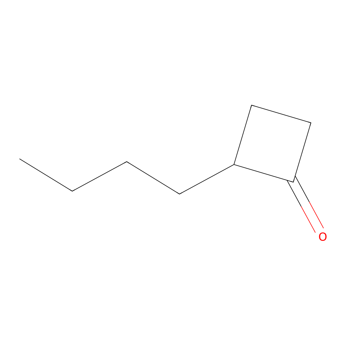 2-Butylcyclobutanone molecular structure, CAS 35493-42-6