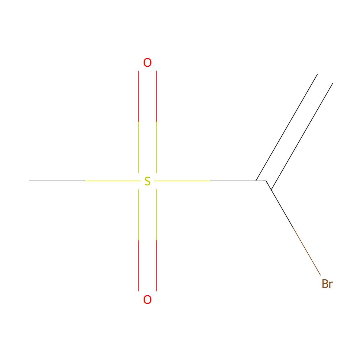 1-Bromo-1-(methylsulfonyl)ethene molecular structure, CAS 35495-31-9