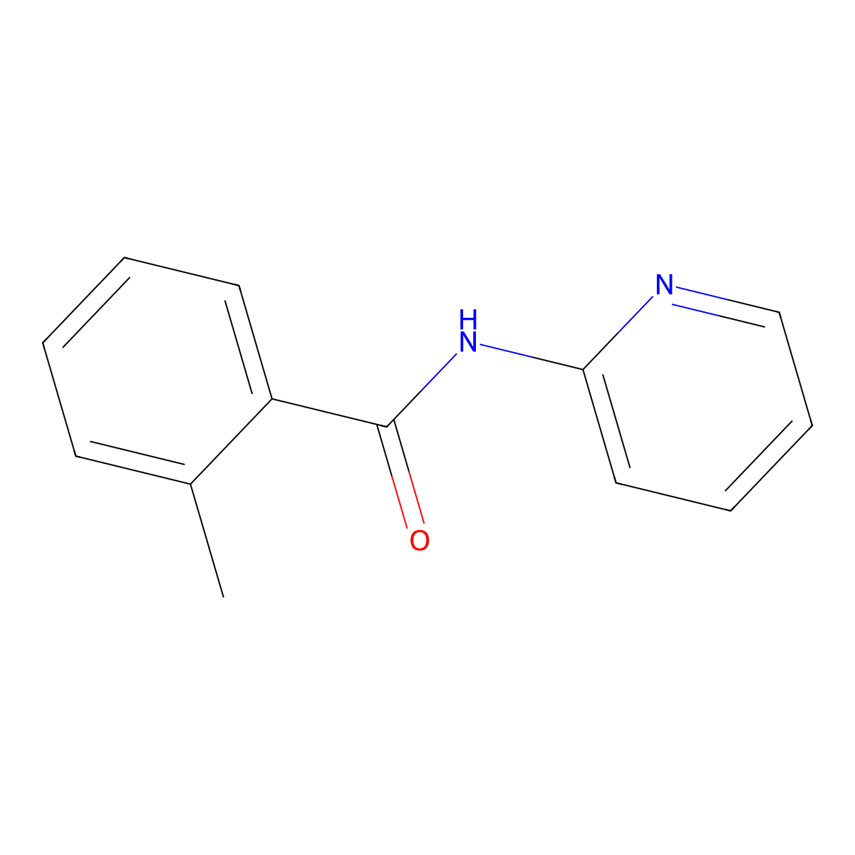 2-methyl-N-pyridin-2-ylbenzamide molecular structure, CAS 35498-29-4