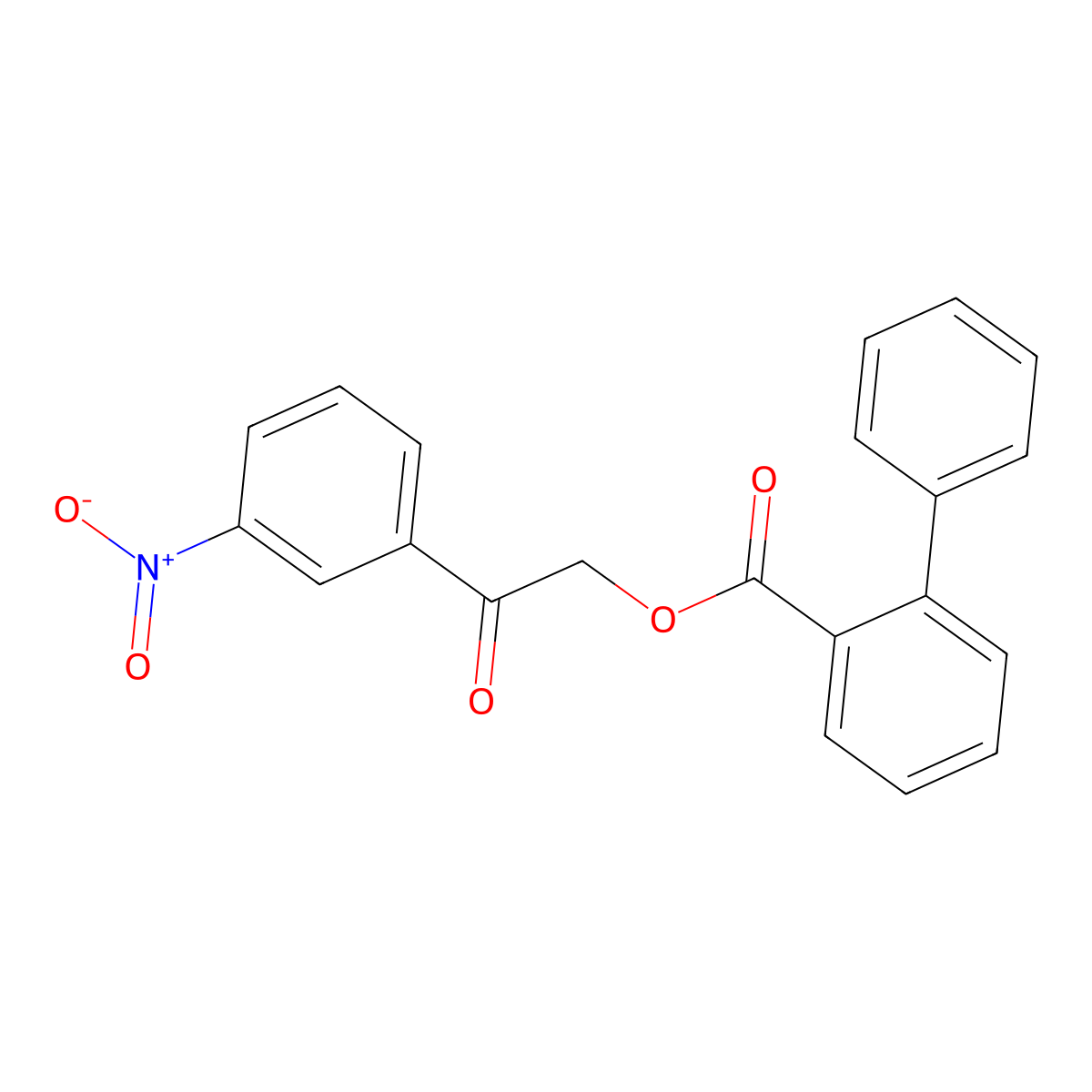 [2-(3-Nitrophenyl)-2-oxoethyl] 2-phenylbenzoate molecular structure, CAS 354990-98-0