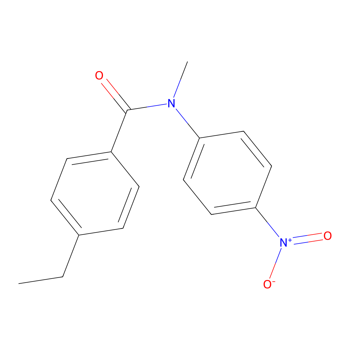 4-ethyl-N-methyl-N-(4-nitrophenyl)benzamide molecular structure, CAS 354991-55-2
