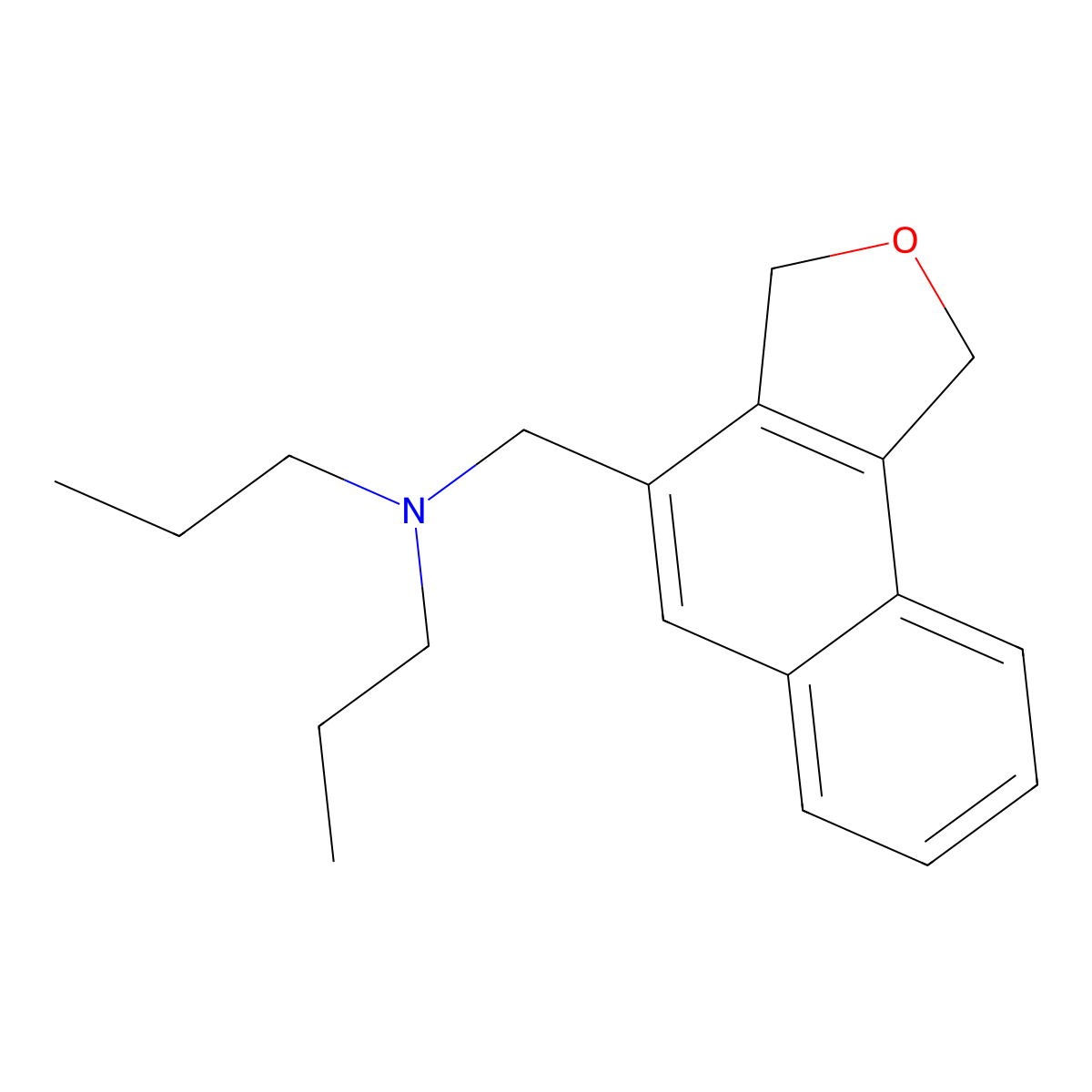 (1,3-Dihydronaphtho[1,2-c]furan-4-ylmethyl)dipropylamine molecular structure, CAS 354991-89-2