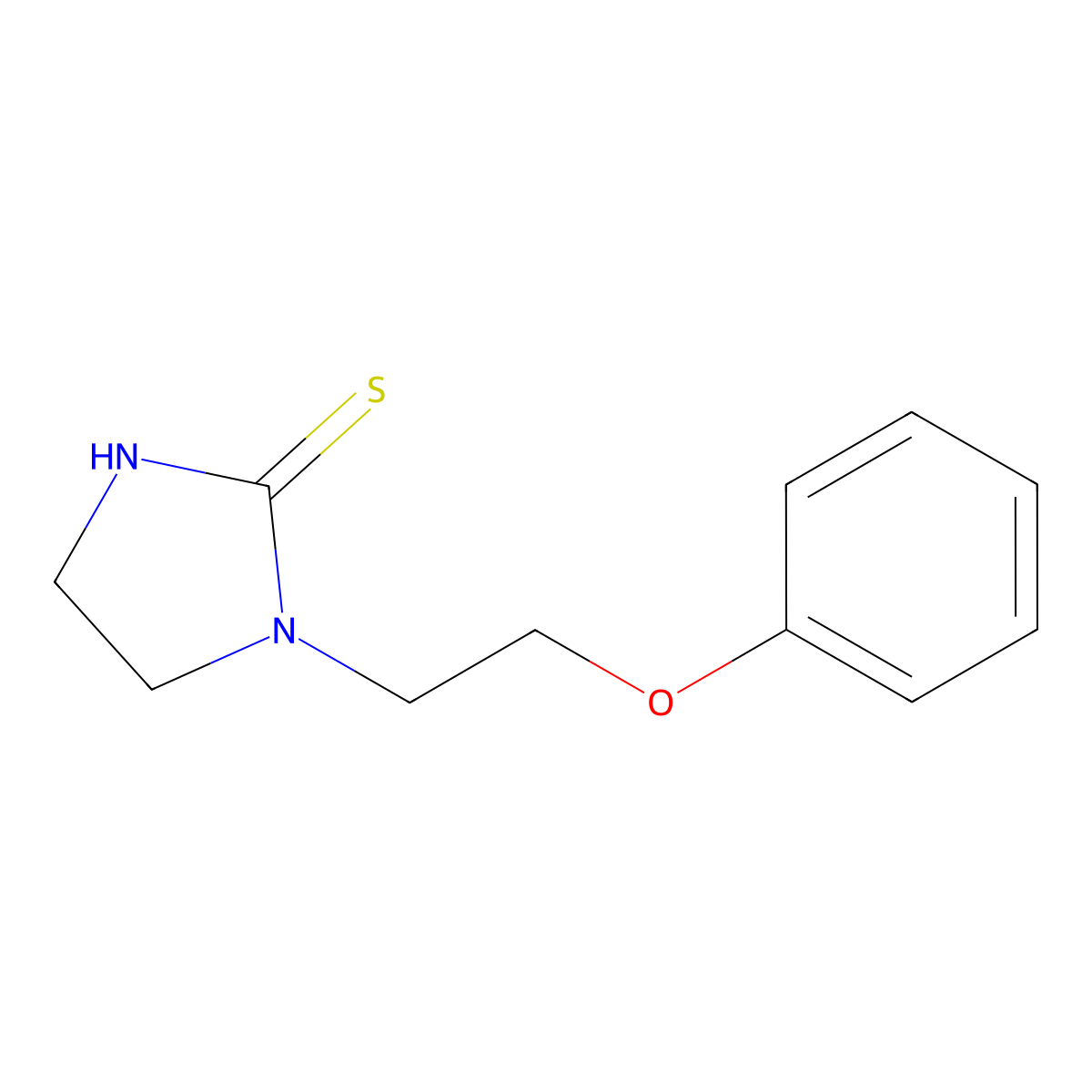 1-(2-Phenoxyethyl)imidazolidine-2-thione molecular structure, CAS 354993-01-4