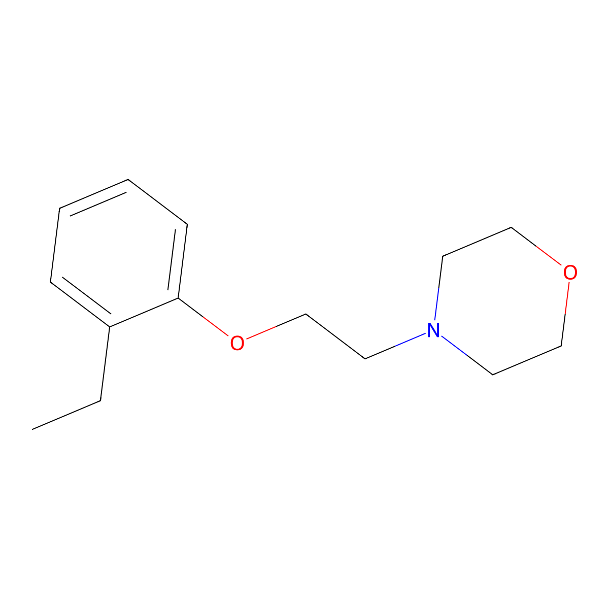 4-[2-(2-Ethylphenoxy)ethyl]morpholine molecular structure, CAS 354993-27-4