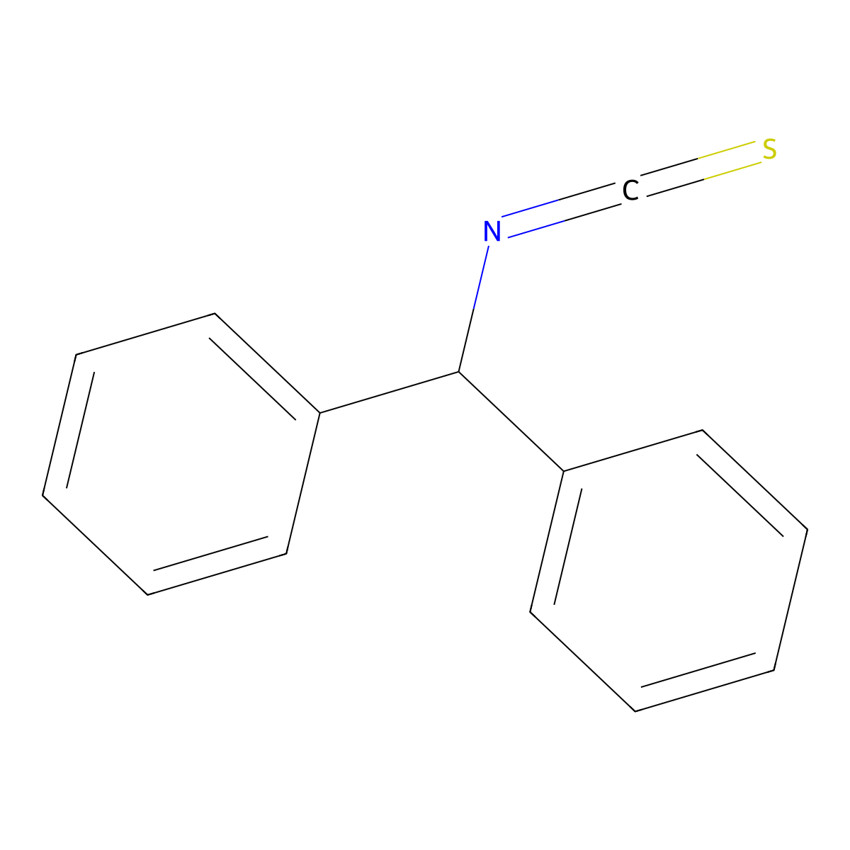Benzhydryl isothiocyanate molecular structure, CAS 3550-21-8