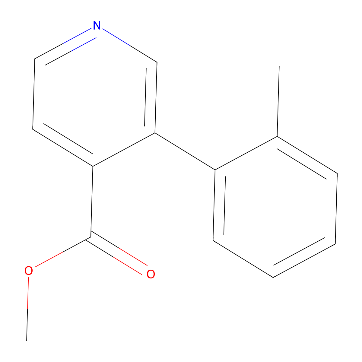3-(2-Methylphenyl)-4-pyridinecarboxylic acid methyl ester molecular structure, CAS 355008-55-8