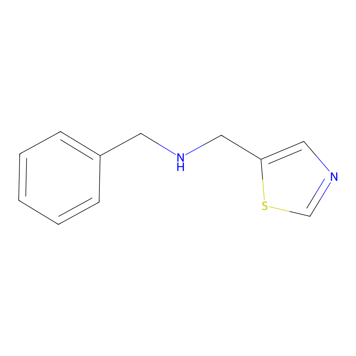 Benzyl[(1,3-thiazol-5-yl)methyl]amine molecular structure, CAS 355008-63-8