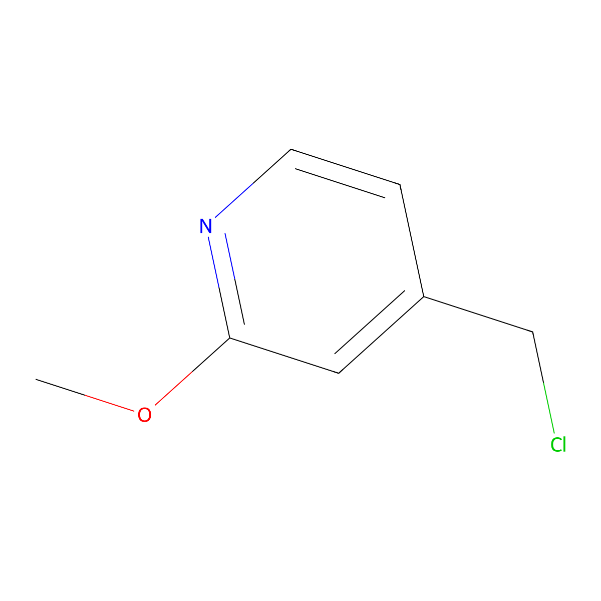 4-(Chloromethyl)-2-methoxypyridine molecular structure, CAS 355013-79-5