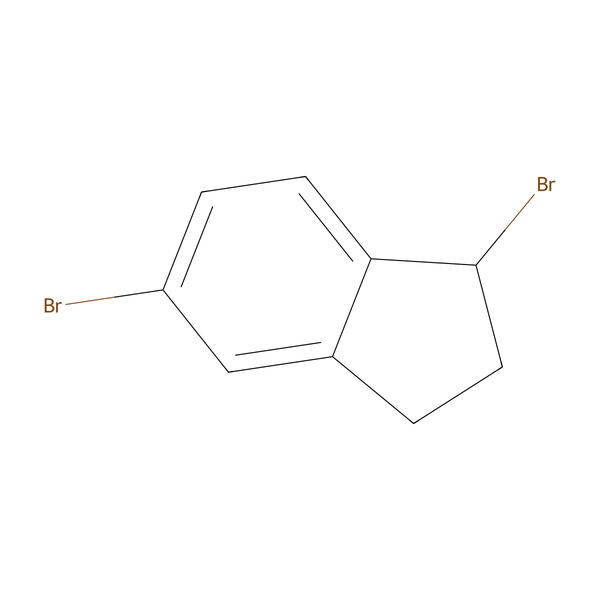 1,5-Dibromo-2,3-dihydro-1H-indene molecular structure, CAS 355016-52-3