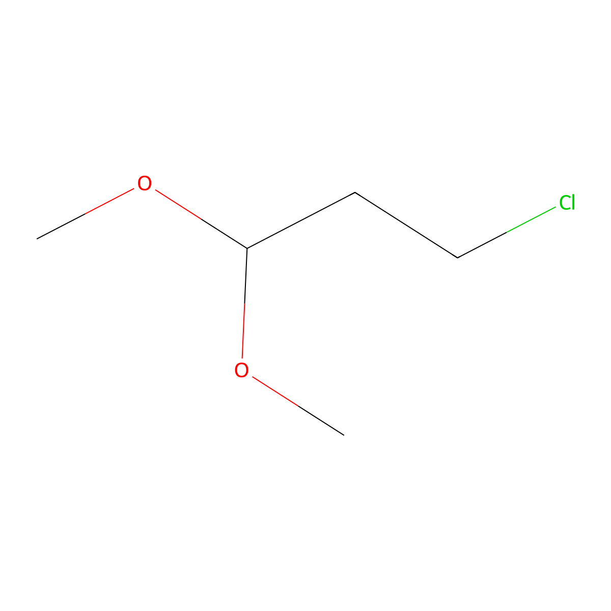 Propane, 3-chloro-1,1-dimethoxy- molecular structure, CAS 35502-06-8