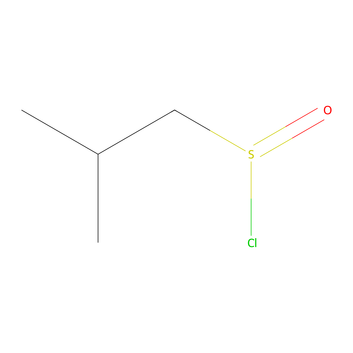 2-Methylpropane-1-sulfinyl chloride molecular structure, CAS 35505-34-1