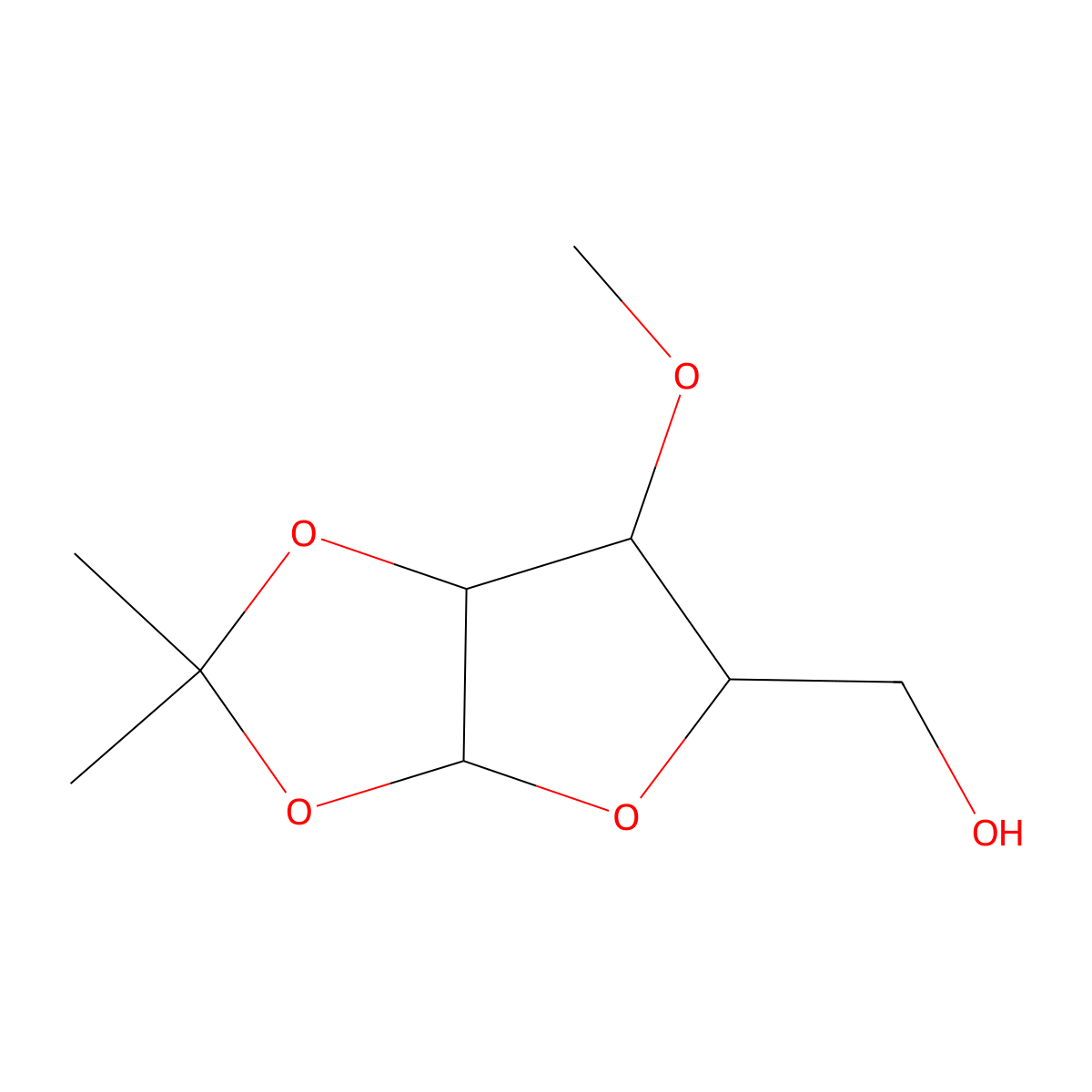 1,2-O-Isopropylidene-3-O-Methyl-D-ribofuranose molecular structure, CAS 35506-61-7