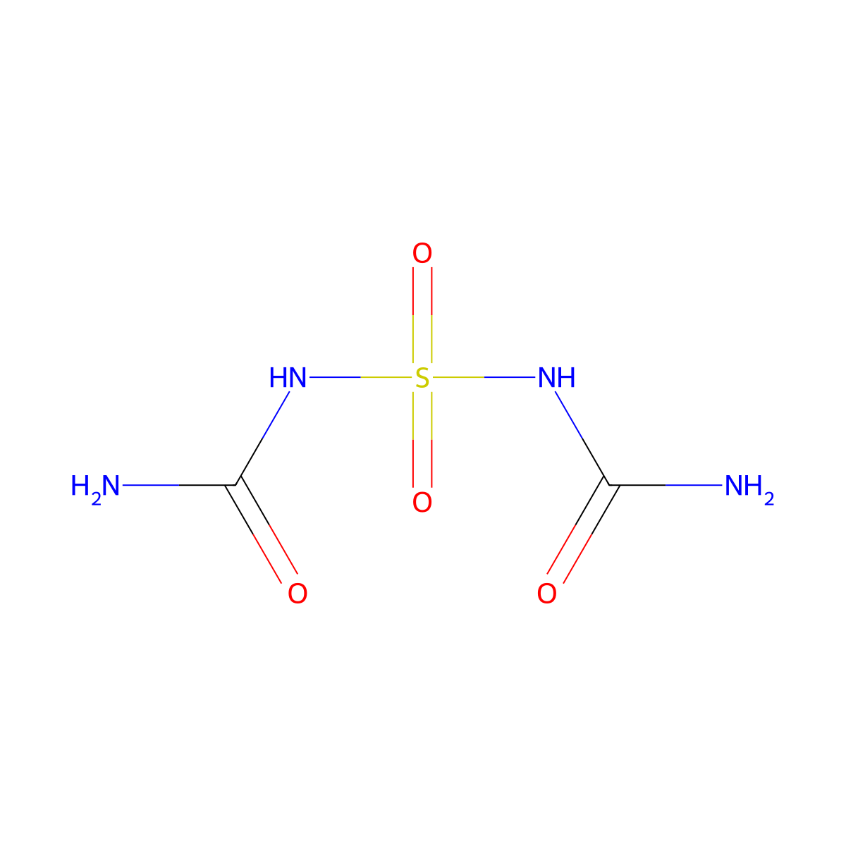 N,N''-Sulfonylbisurea molecular structure, CAS 35507-37-0