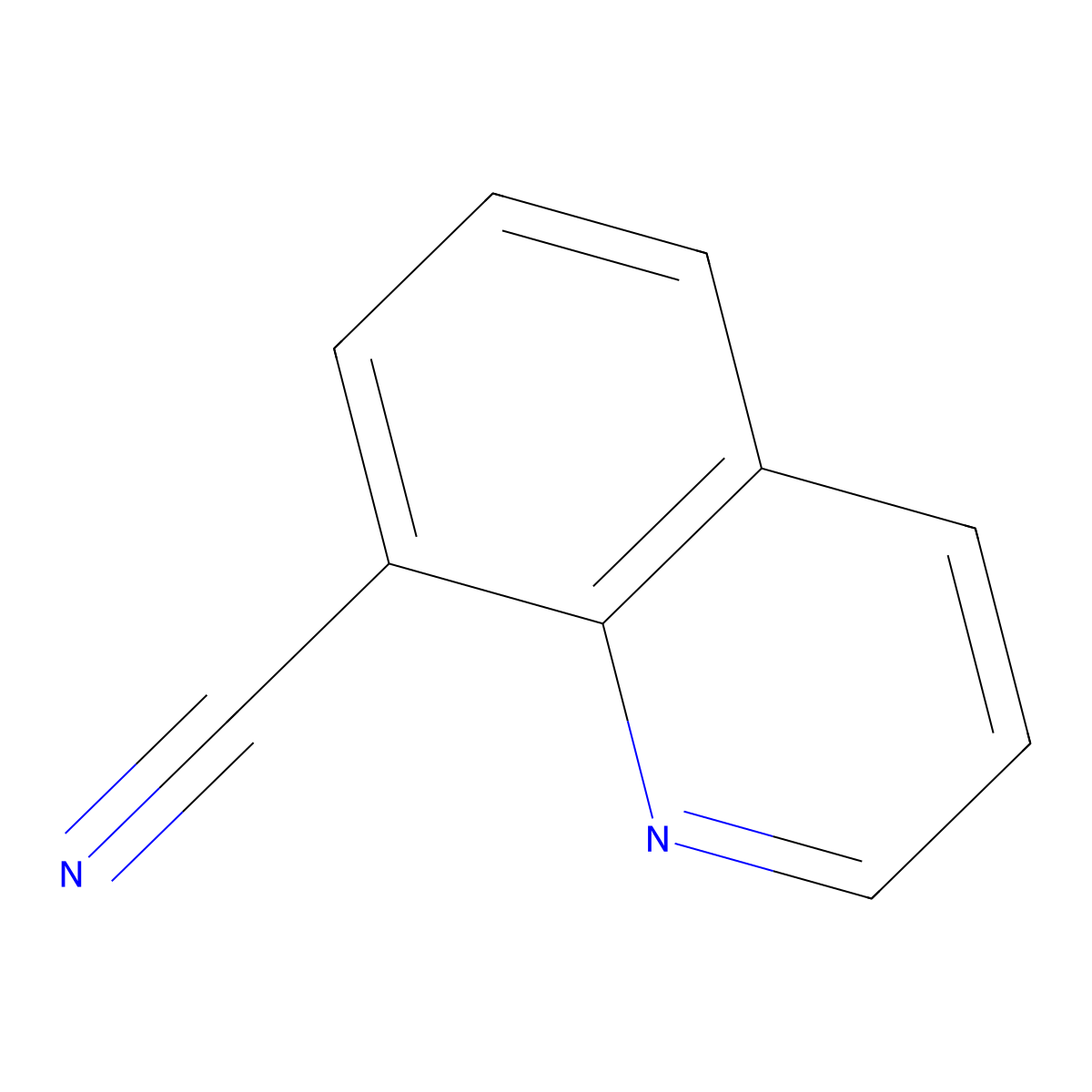 8-Cyanoquinoline molecular structure, CAS 35509-27-4