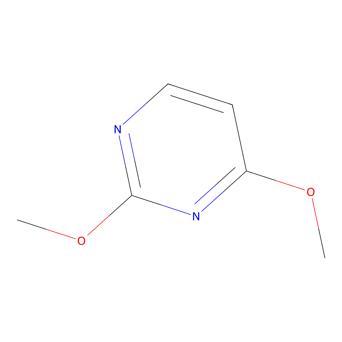 2,4-Dimethoxypyrimidine molecular structure, CAS 3551-55-1