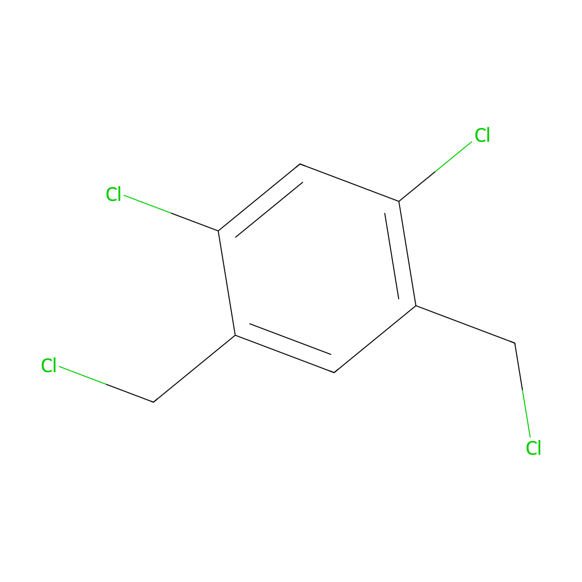 1,5-Dichloro-2,4-bis(chloromethyl)benzene molecular structure, CAS 35510-02-2