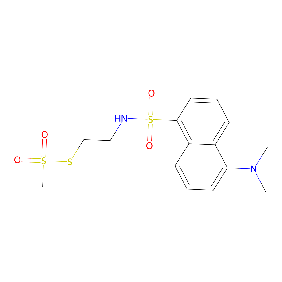 Dansylamidoethyl methanethiosulfonate molecular structure, CAS 355115-41-2