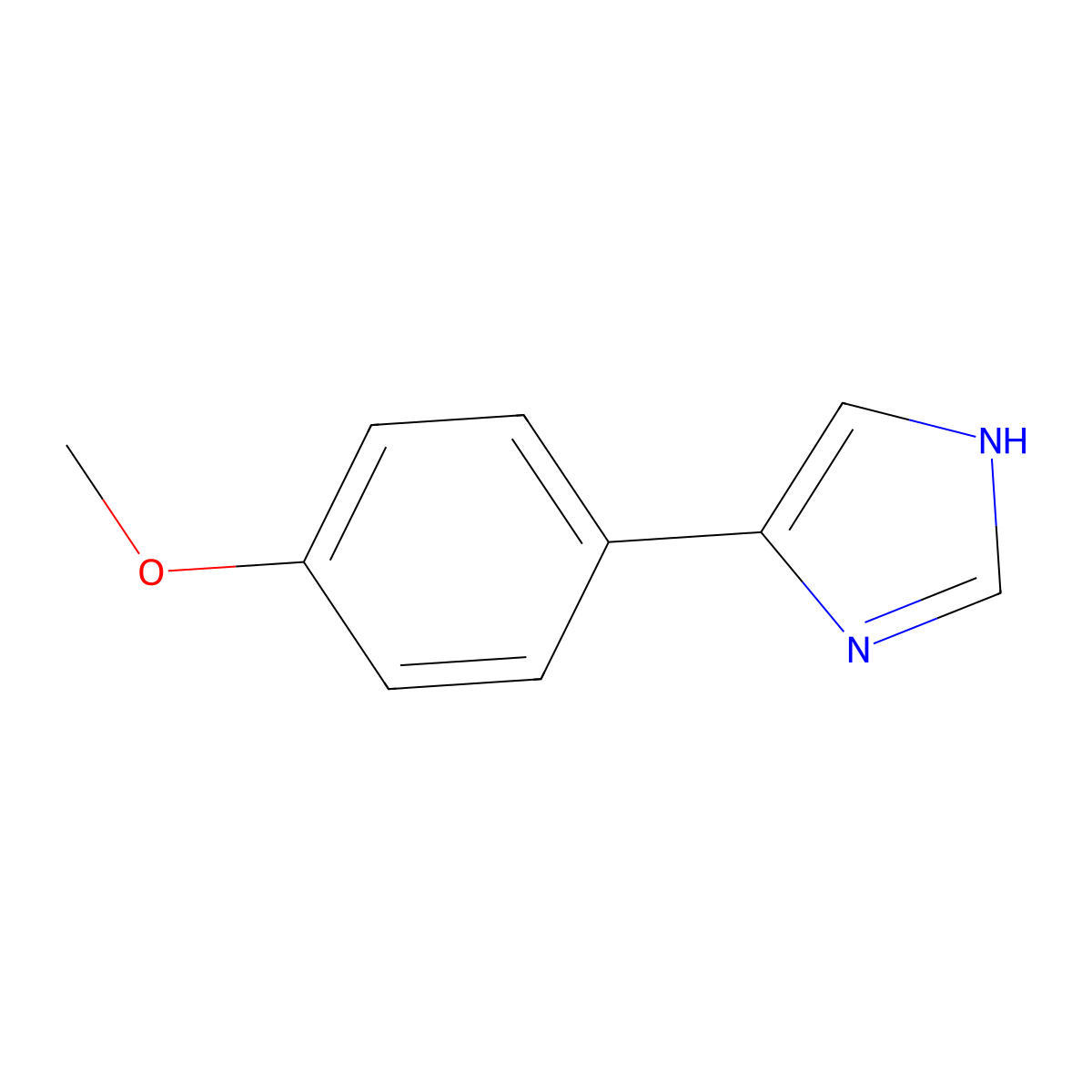 4-(4-methoxyphenyl)-1H-imidazole molecular structure, CAS 35512-31-3