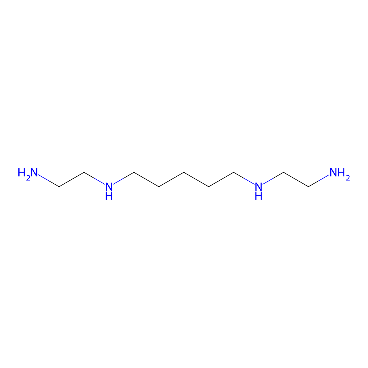 N1,N1'-(Pentane-1,5-diyl)bis(ethane-1,2-diamine) molecular structure, CAS 35513-91-8