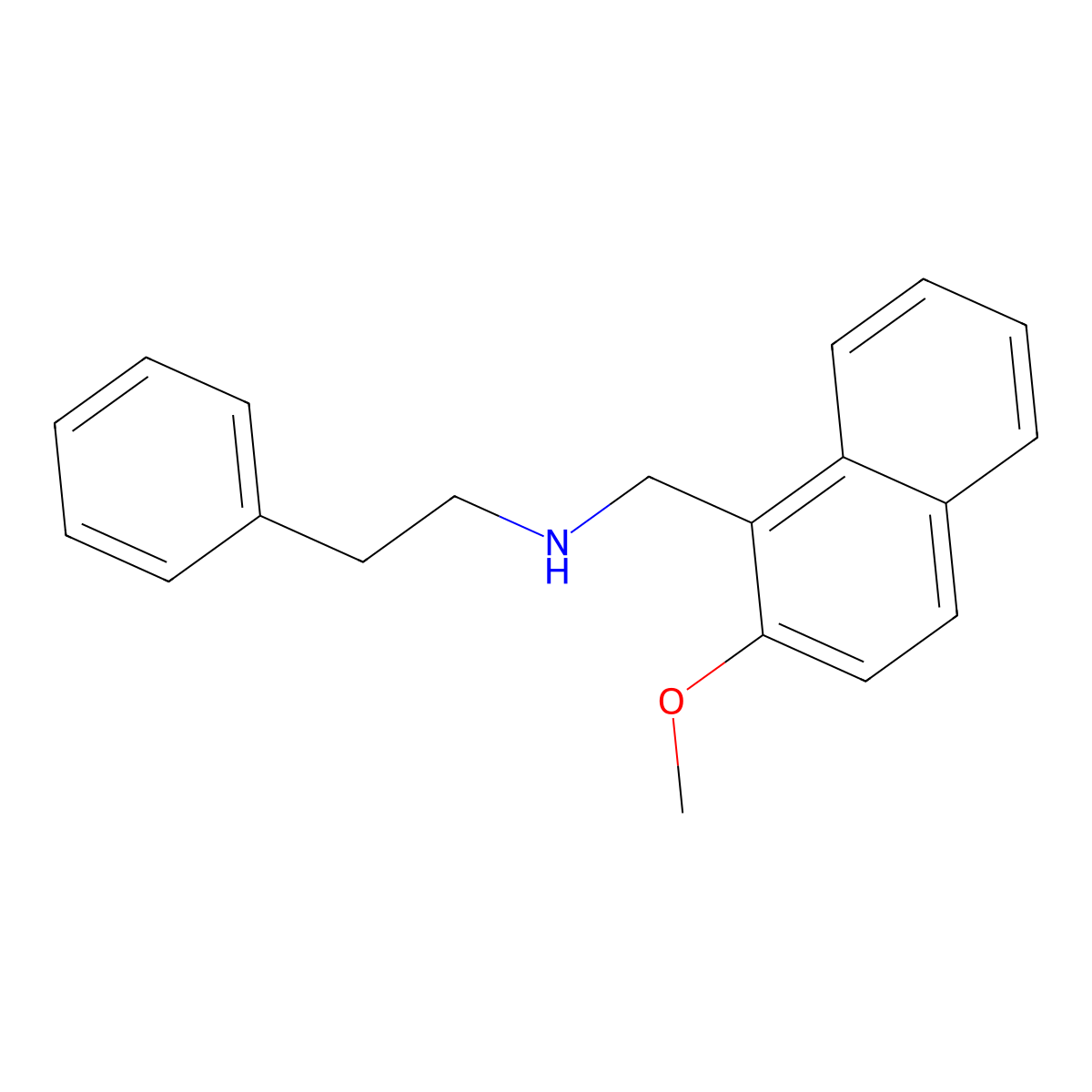 N-[(2-methoxynaphthalen-1-yl)methyl]-2-phenylethanamine molecular structure, CAS 355140-92-0