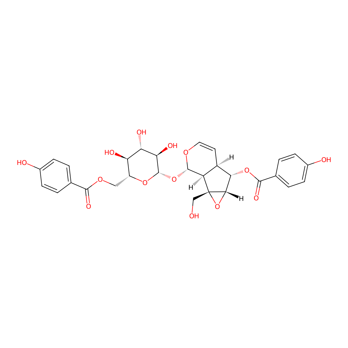 6'-O-p-Hydroxybenzoylcatalposide molecular structure, CAS 355143-38-3