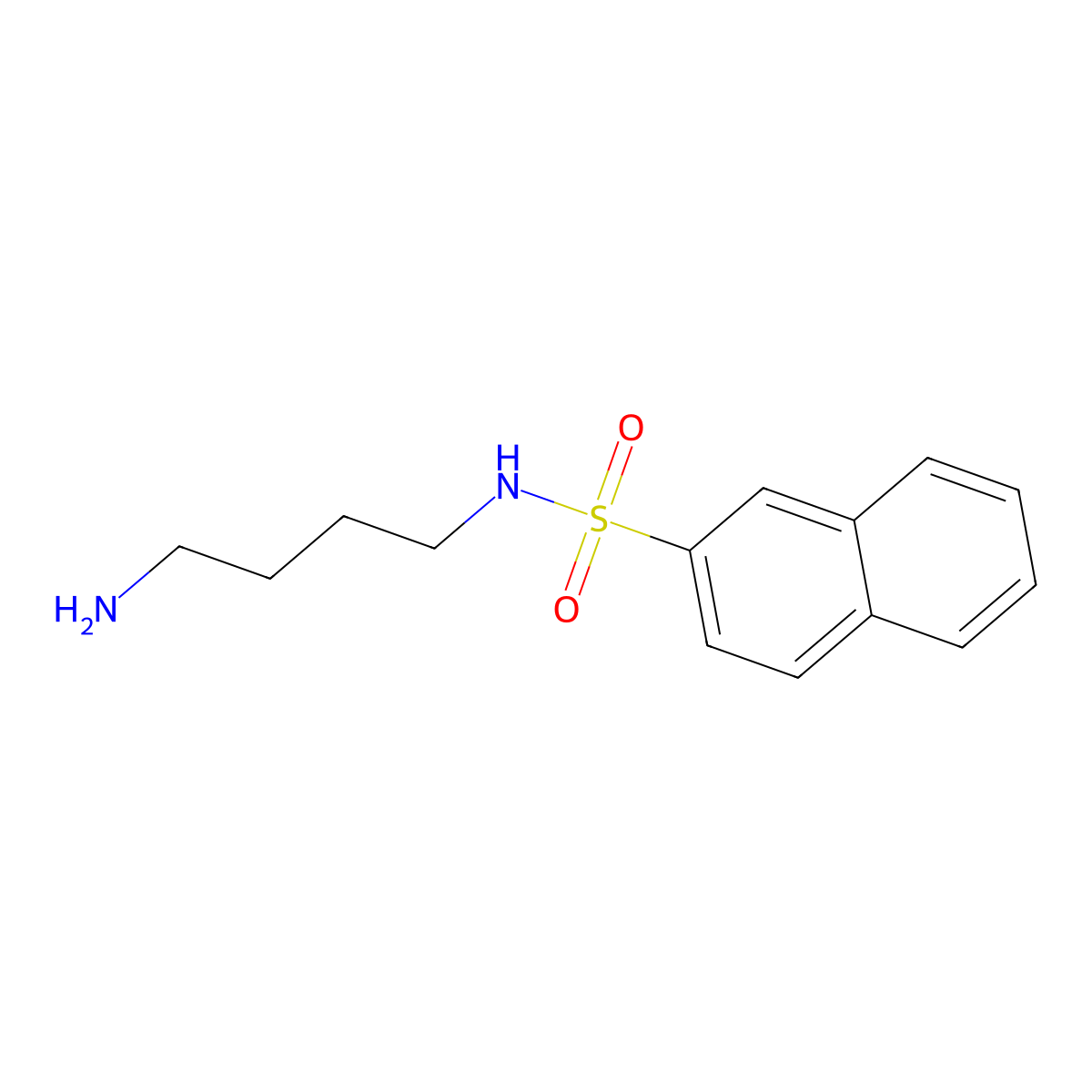 N-(4-Aminobutyl)-2-Naphthalenesulfonamide molecular structure, CAS 35517-12-5