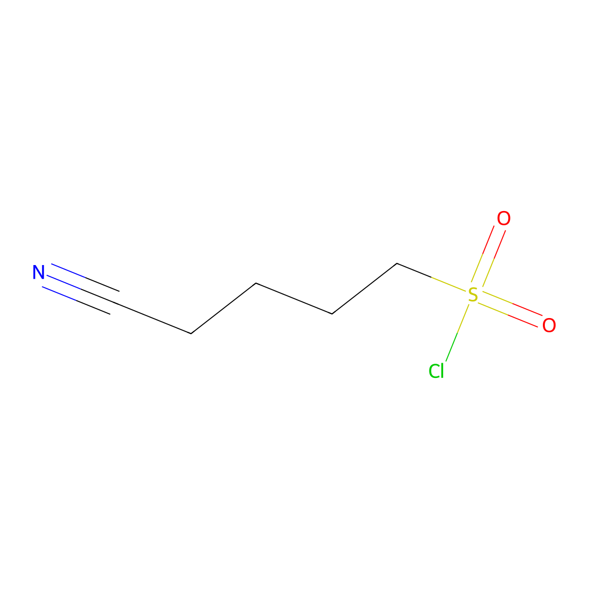 4-Cyanobutane-1-sulfonyl chloride molecular structure, CAS 35517-25-0