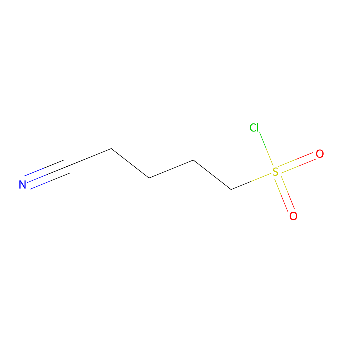 4-Cyanobutane-1-sulfonyl chloride molecular structure, CAS 35517-25-0
