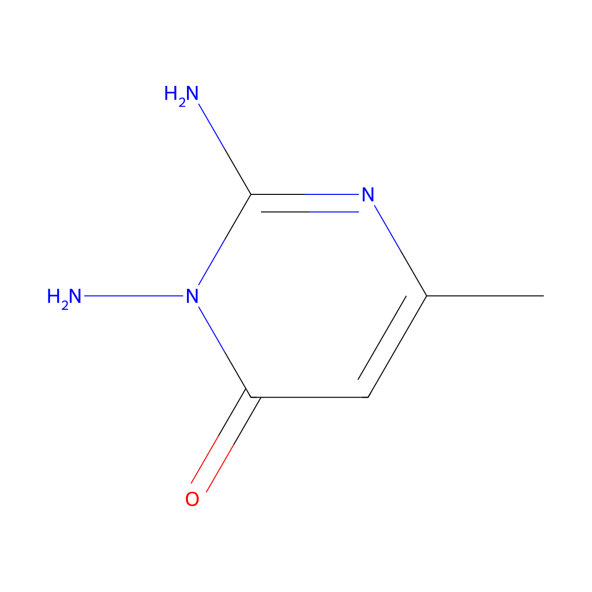 2,3-Diamino-6-methylpyrimidin-4(3h)-one molecular structure, CAS 35523-64-9