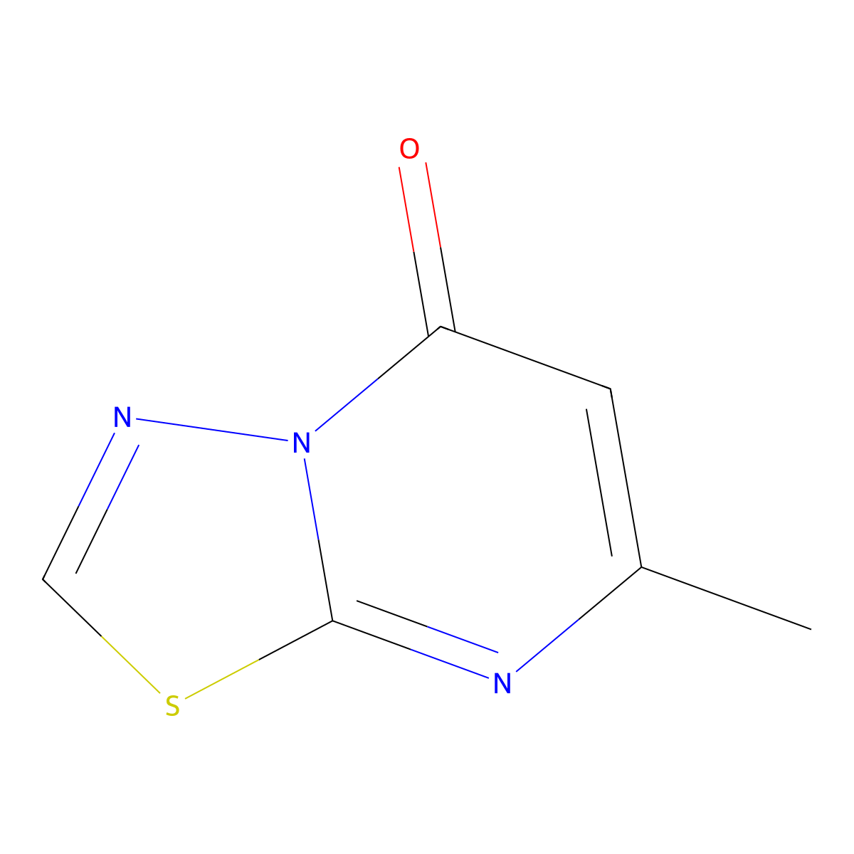 7-Methyl-5H-[1,3,4]thiadiazolo[3,2-a]pyrimidin-5-one molecular structure, CAS 35523-75-2