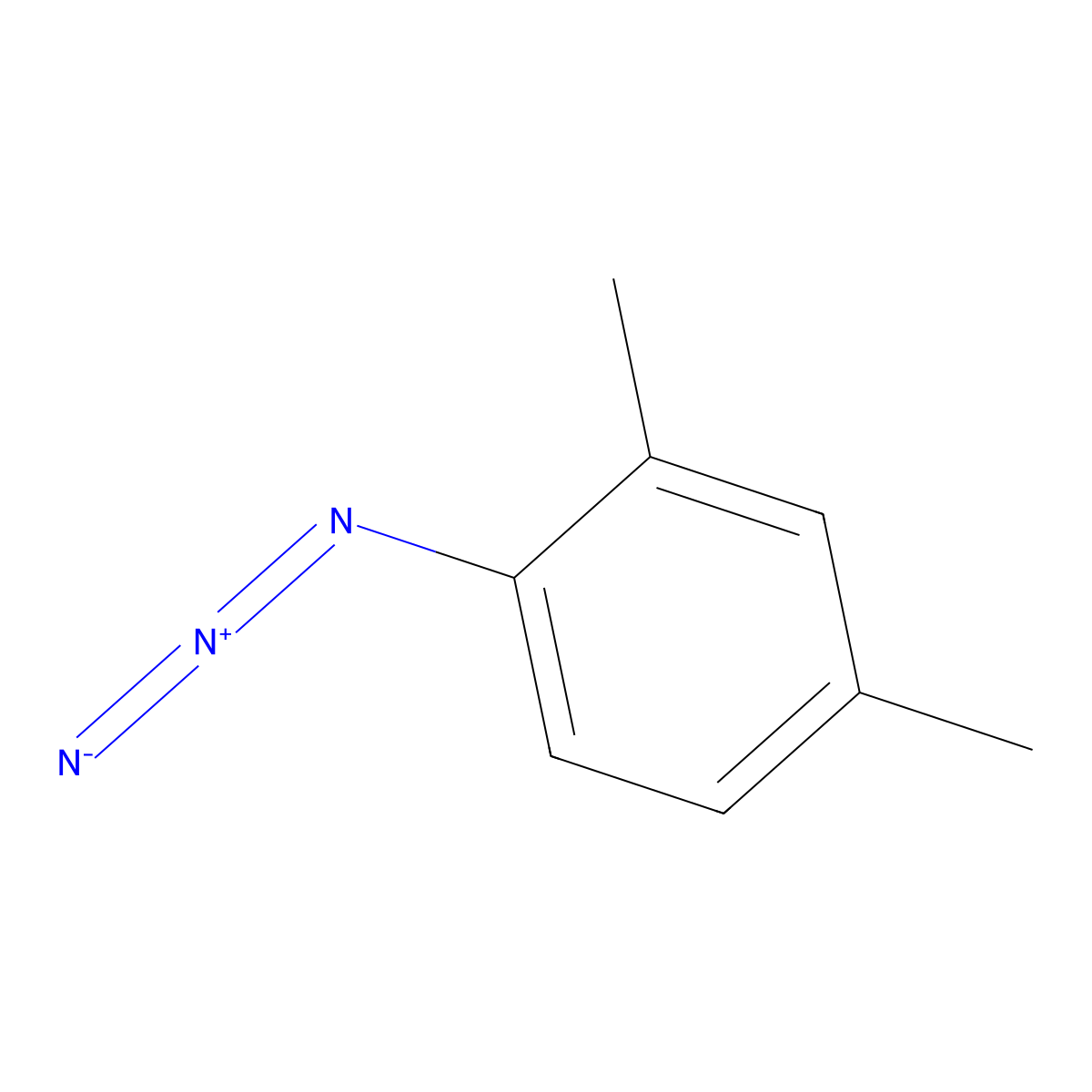 1-Azido-2,4-dimethylbenzene molecular structure, CAS 35523-91-2